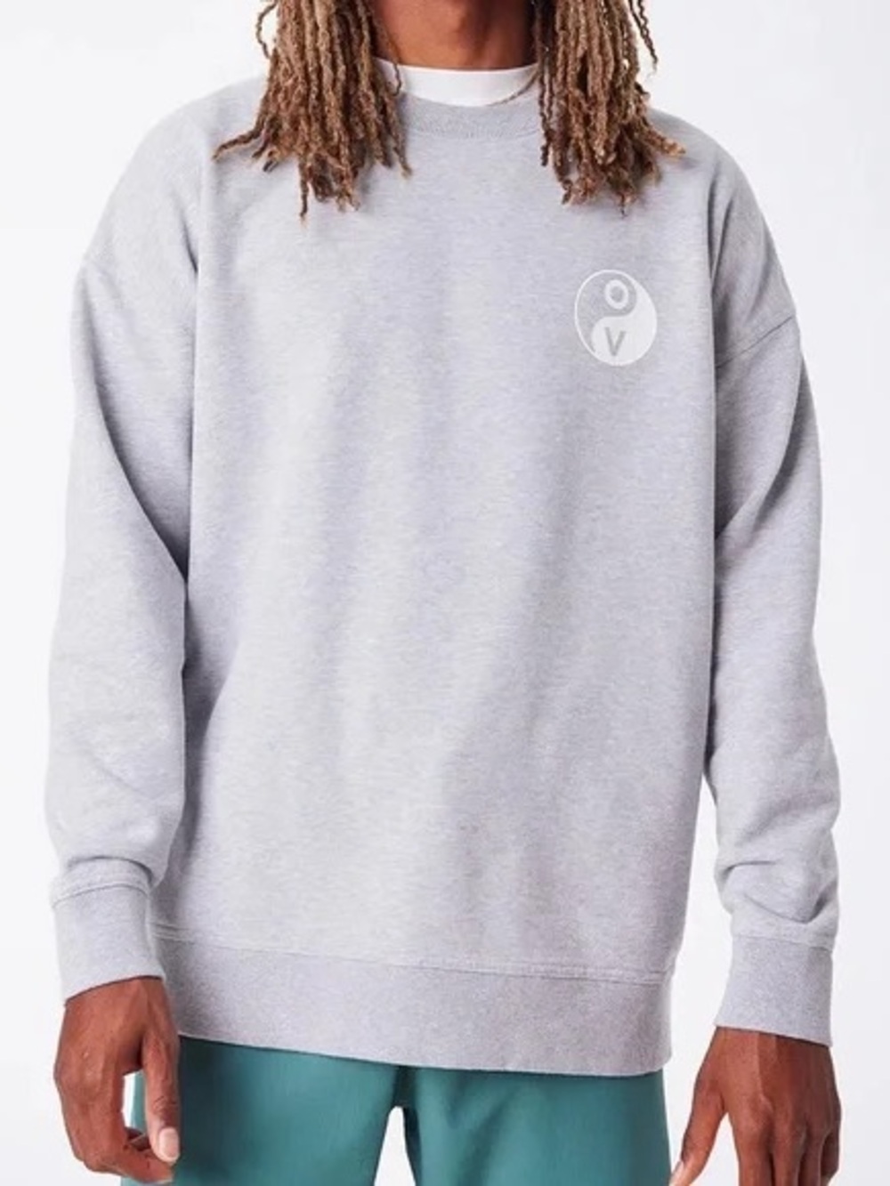Outdoor Voices Light Heather Gray Crewneck Sweatshirt